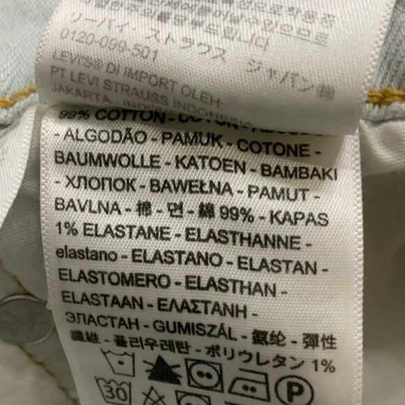 Levis Premium Jeans Short Womens 32 High Rise Button Fly Summer Sexy Denim NWT - Picture 12 of 12